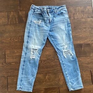 American Eagle Outfitters Blue Slim Straight Jeans